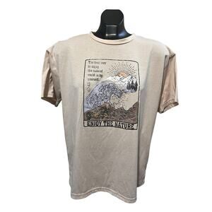 Shein Enjoy The Nature Graphic T-Shirt - Men’s Large